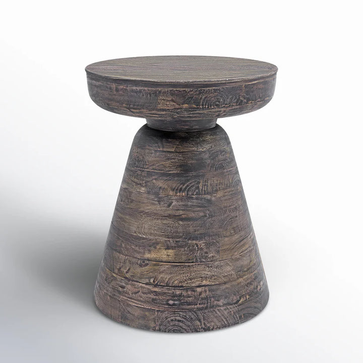 Tapered Pedestal End Table