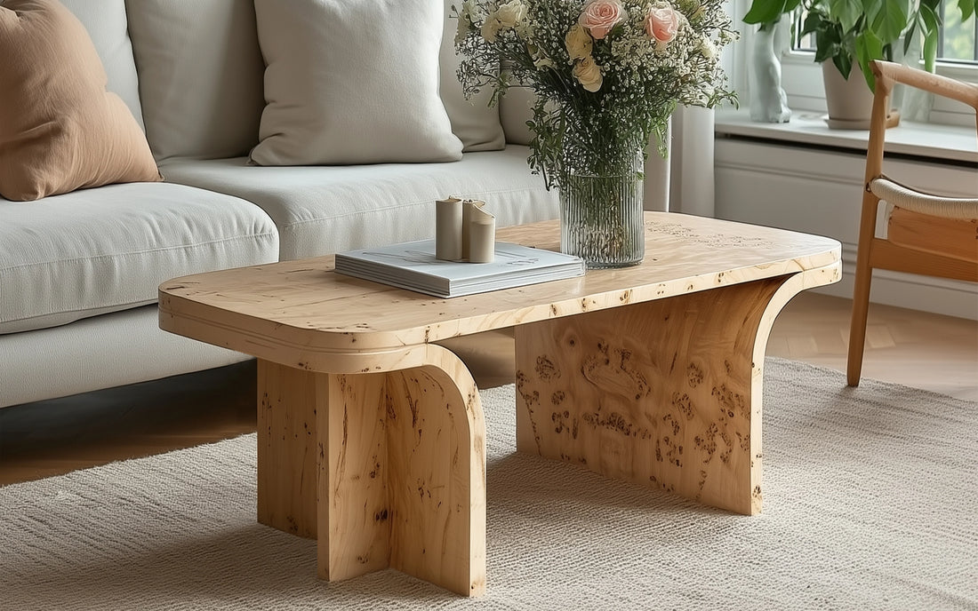 NordicCurve Minimalist Coffee Table