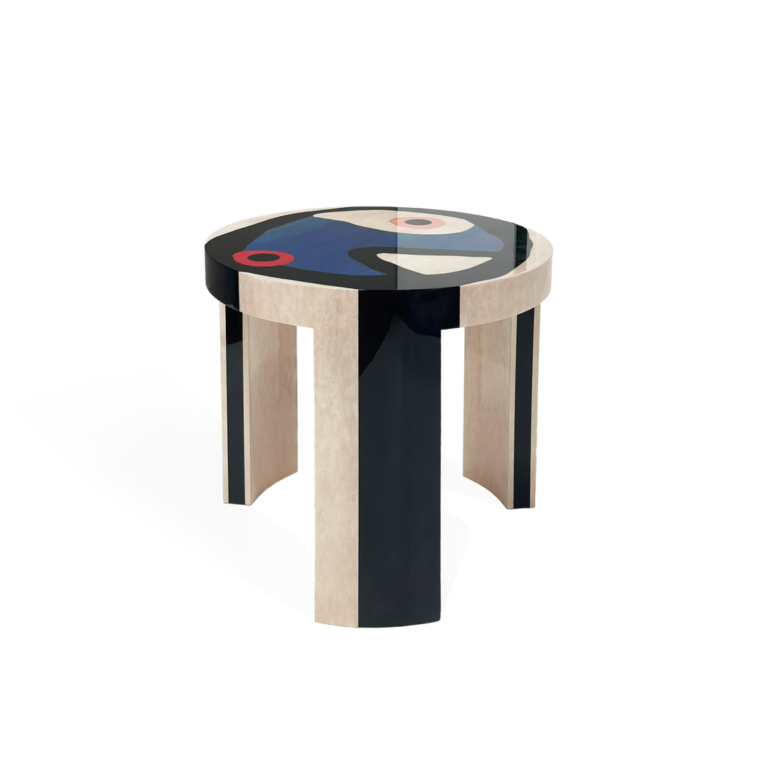 Dada Marquetry End Table