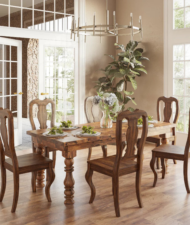 Royal Heritage Carved Wood Dining Table
