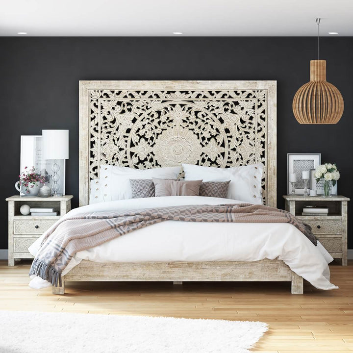 Medina Carved Platform Bed
