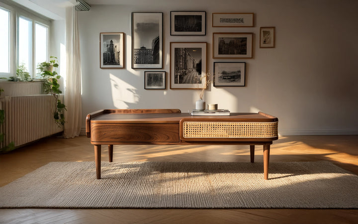 CaneWeave Retro Coffee Table