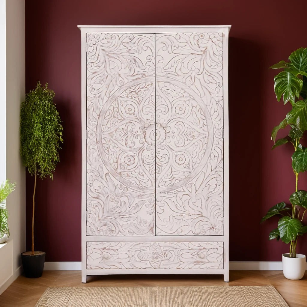 Marrakesh Carved Armoire