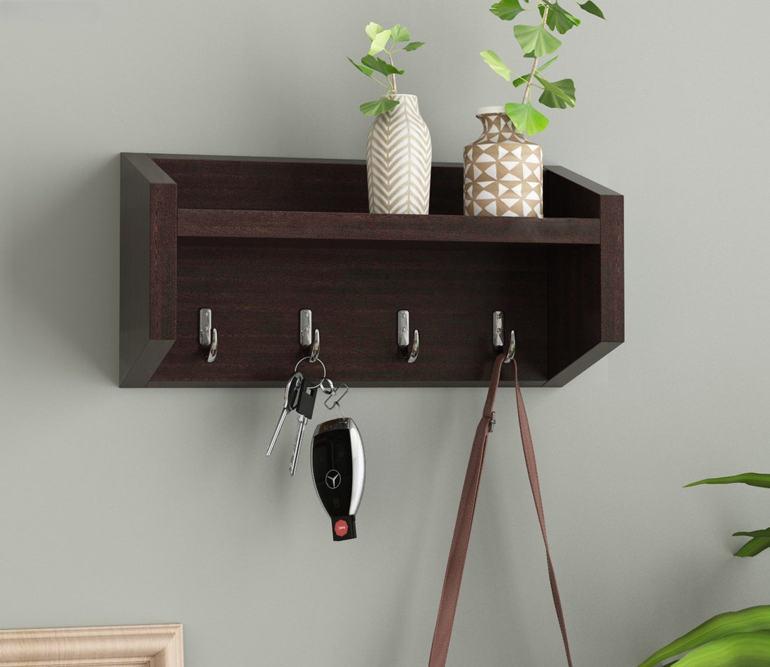 Alex Wall Shelf with Key Holders