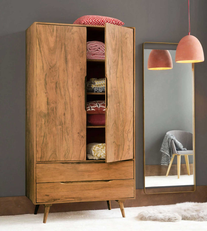 Walnut Tapered Armoire