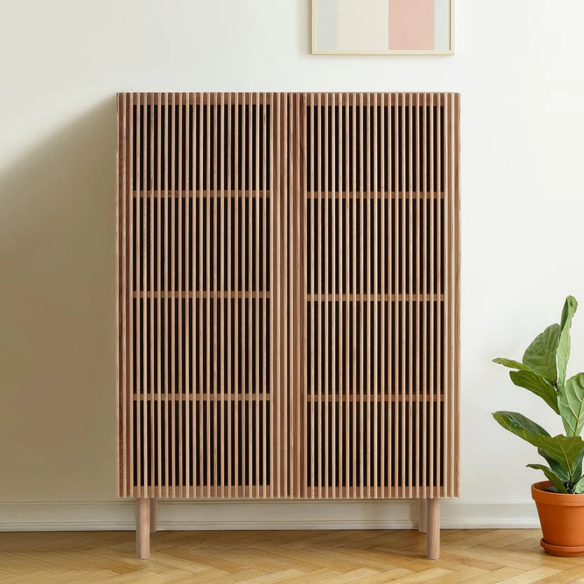 Slatted Mid-Century Sideboard