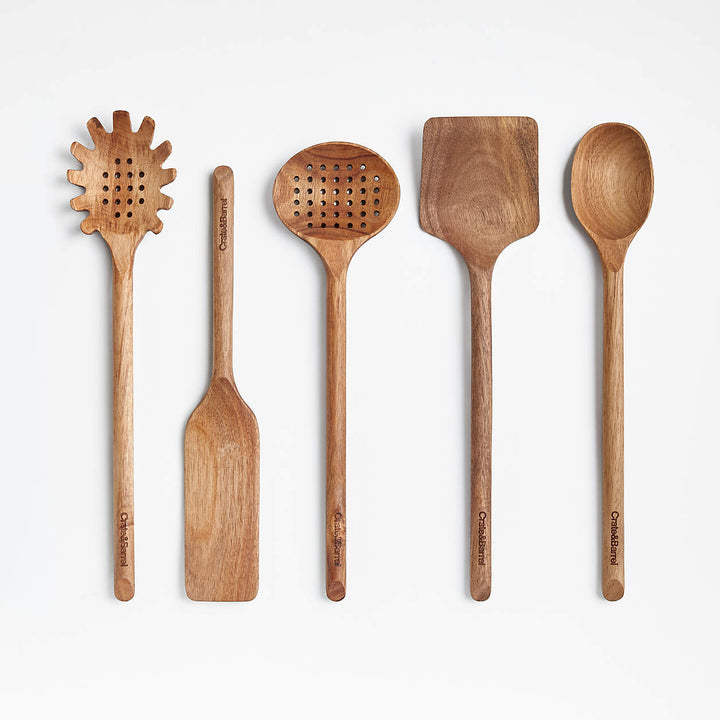 RusticServe Wooden Utensil Set