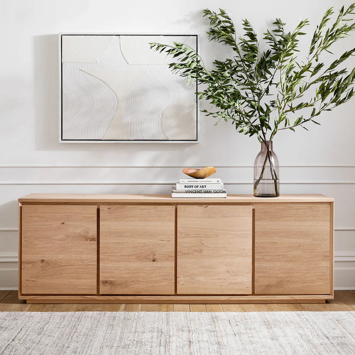 Solid Oak Trough Console