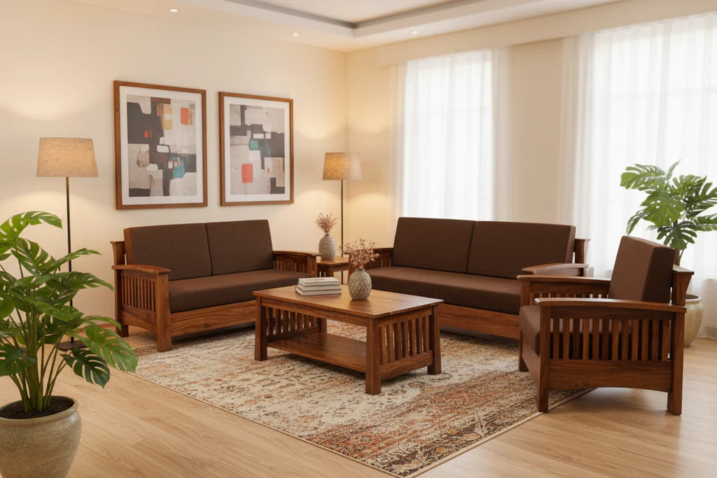 HeritageSlat Sofa set 3+1+1